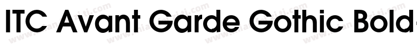ITC Avant Garde Gothic Bold字体转换